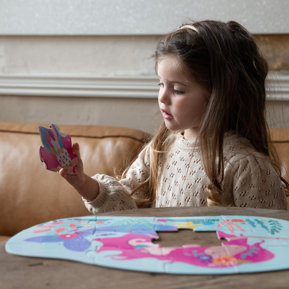 Crocodile Creek Mermaid Dreams includes a heavy-duty storage box for tidy play.