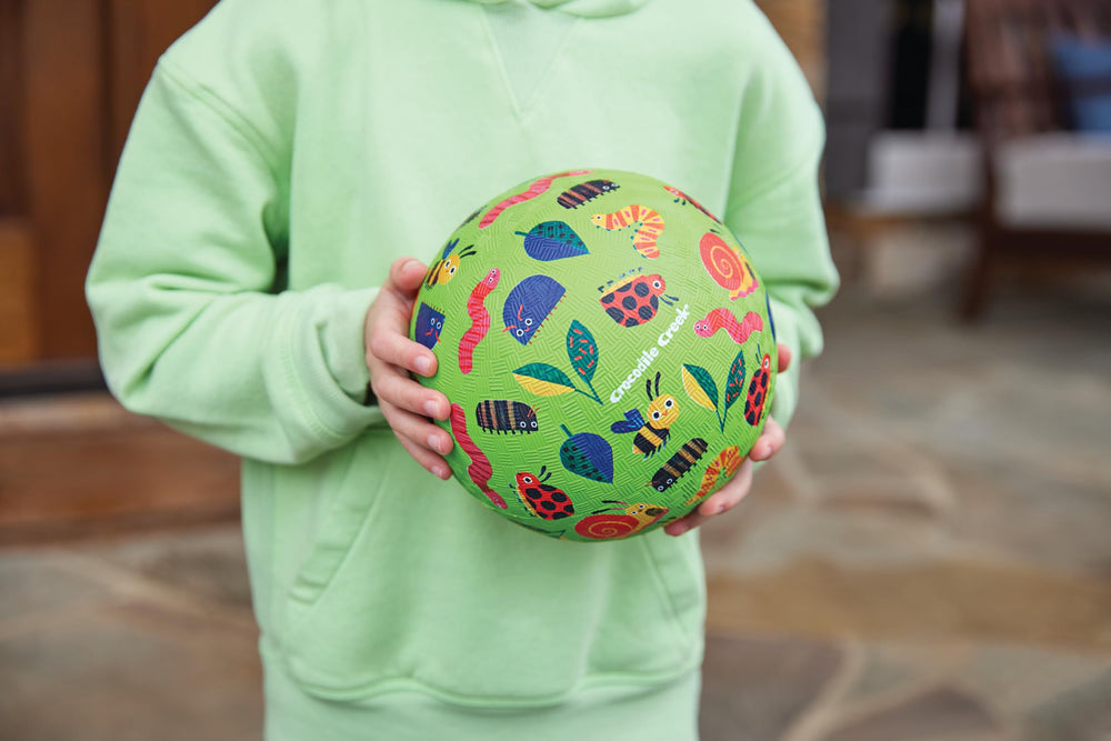 Crocodile Creek ball with bright colors for engaging indoor and outdoor play.