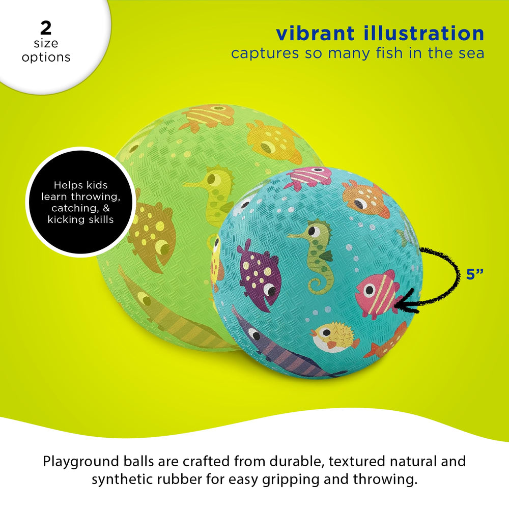 Crocodile Creek playground ball showcases bold colors and designs to spark imagination