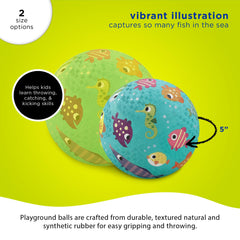 Crocodile Creek playground ball showcases bold colors and designs to spark imagination