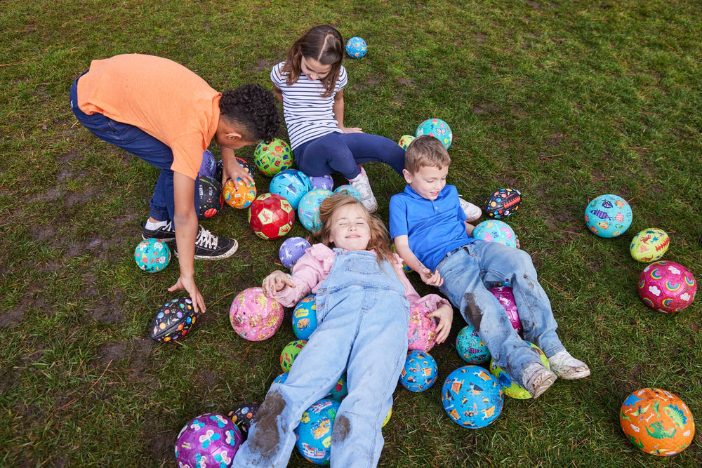 Crocodile Creek 5-inch ball ideal for camp, classroom, and backyard games.