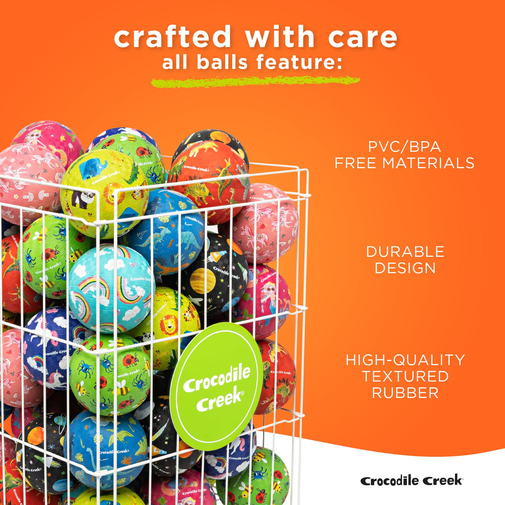 Crocodile Creek playground ball, PVC-free construction for safer kids’ play