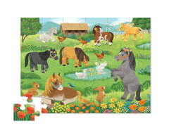 Crocodile Creek Pretty Ponies puzzle pieces laid out for 18x24 finish.