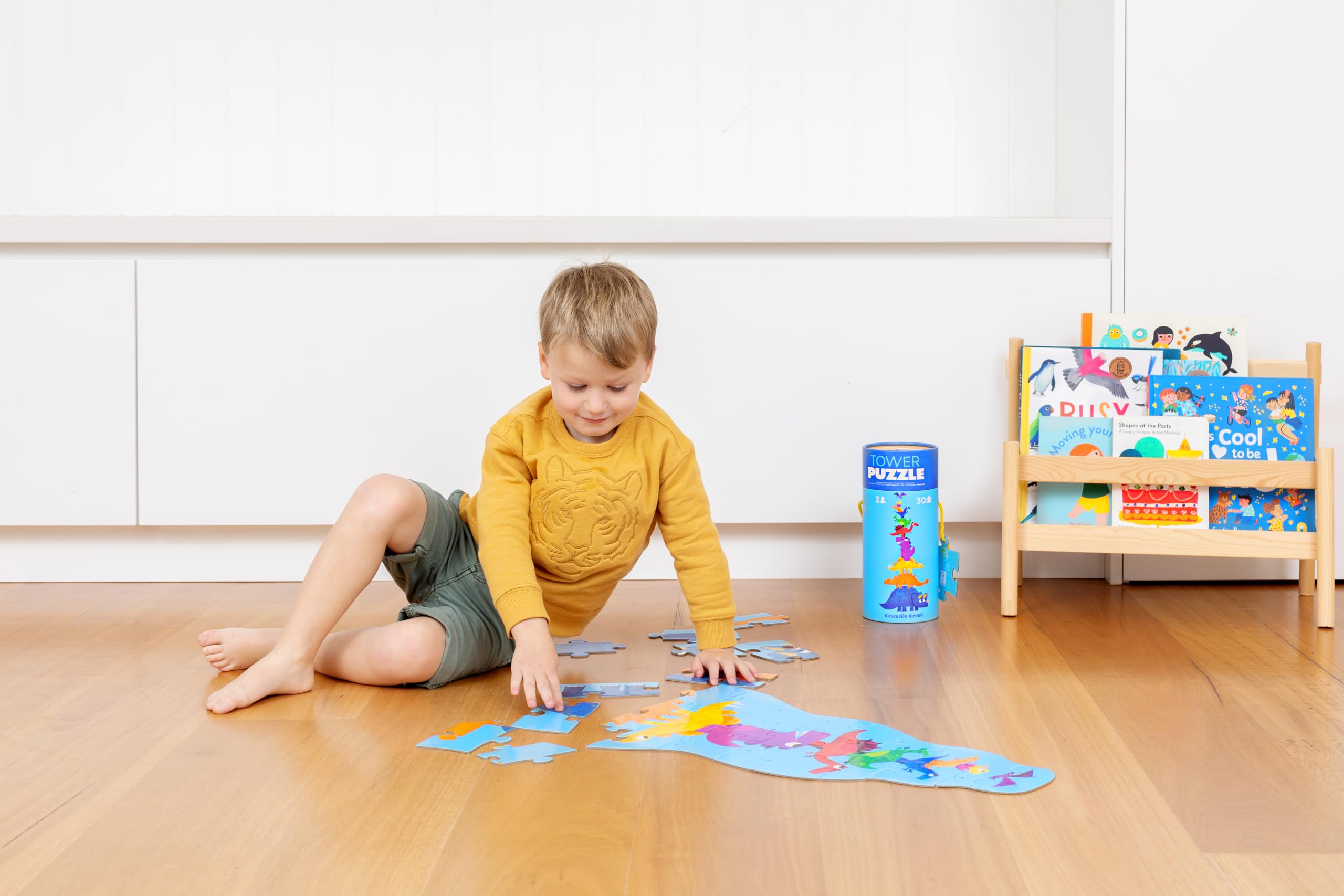 Crocodile Creek puzzle storage and travel-ready design for on-the-go play