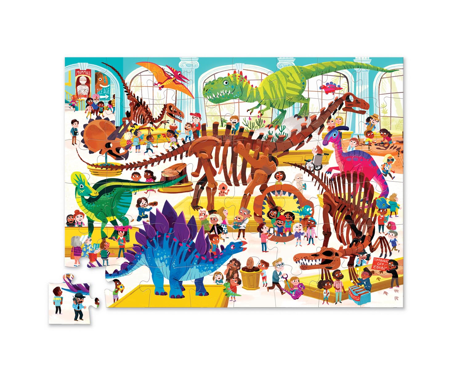 Crocodile Creek storage box keeps the large puzzle organized after play