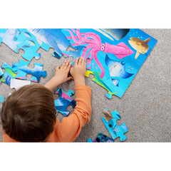 Crocodile Creek Shark Reef puzzle with vibrant colors motivates early learners