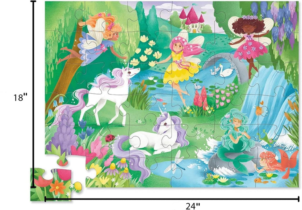 Vibrant Crocodile Creek puzzle artwork with bold colors and kid-friendly design
