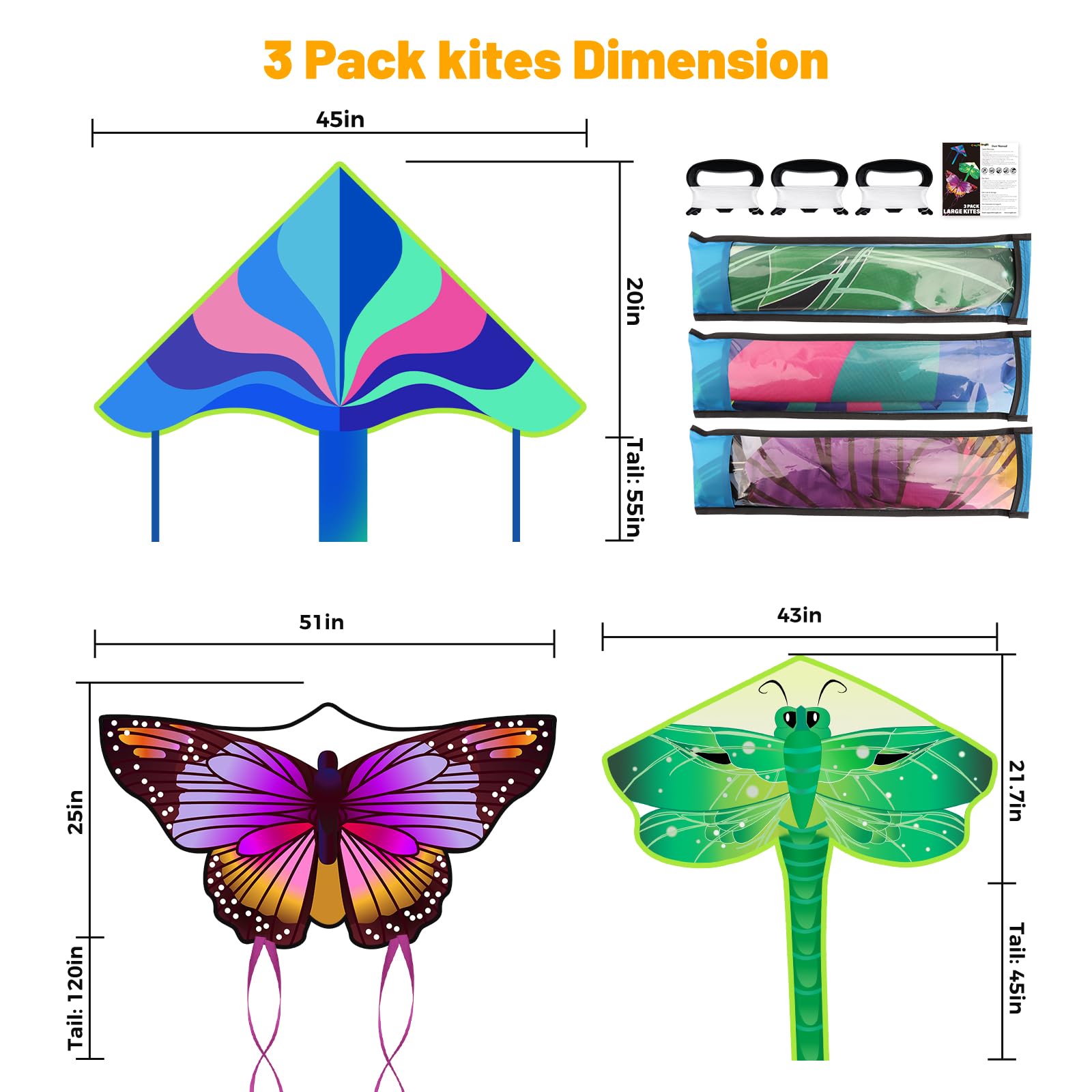 Crogift dragonfly kite large gliding across open skies for outdoor play.