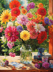 Cross & Glory Rainbow Dahlia Delight box, gift-ready packaging for easy gifting.