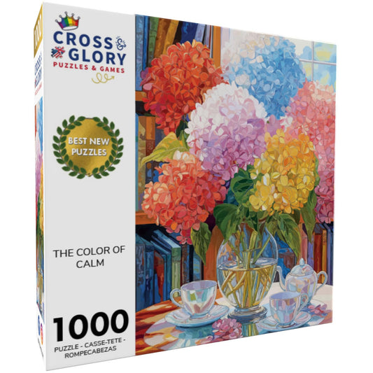 Cross & Glory Color of Calm puzzle pieces precise cuts for a satisfying build
