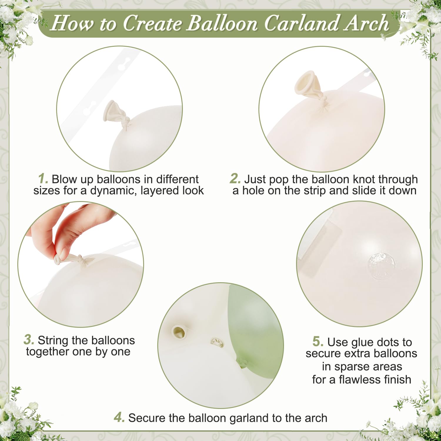 CROSSFINGERS arch kit for baby shower backdrop and decor versatility.