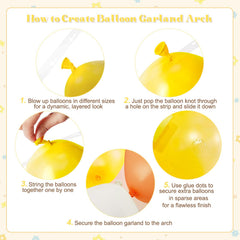 CrossFingers balloon chain assembly enables easy, customizable arch design