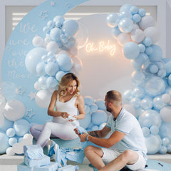 CROSSFINGERS bridal shower arch kit highlighting premium latex balloons