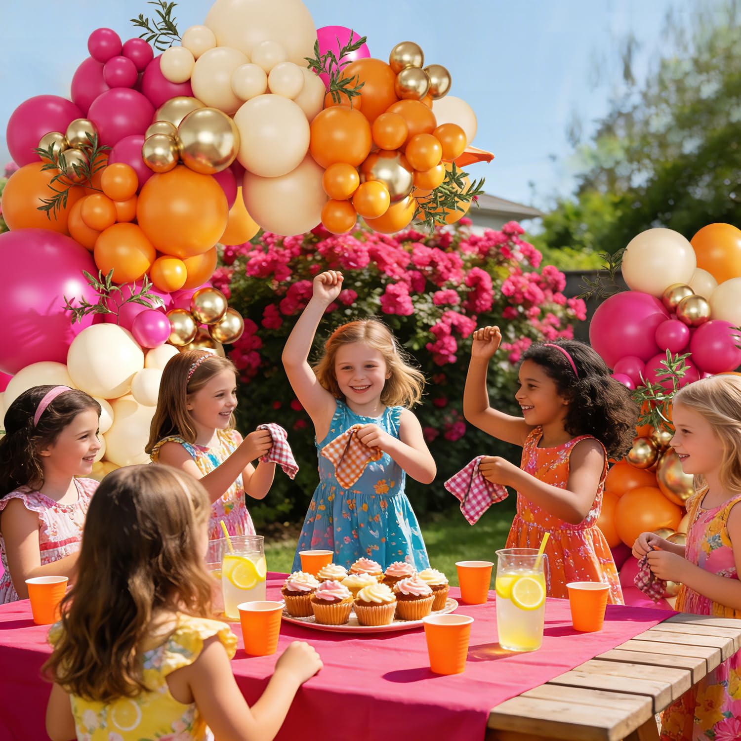 CROSSFINGERS customizable arch design fits any space for memorable celebrations.