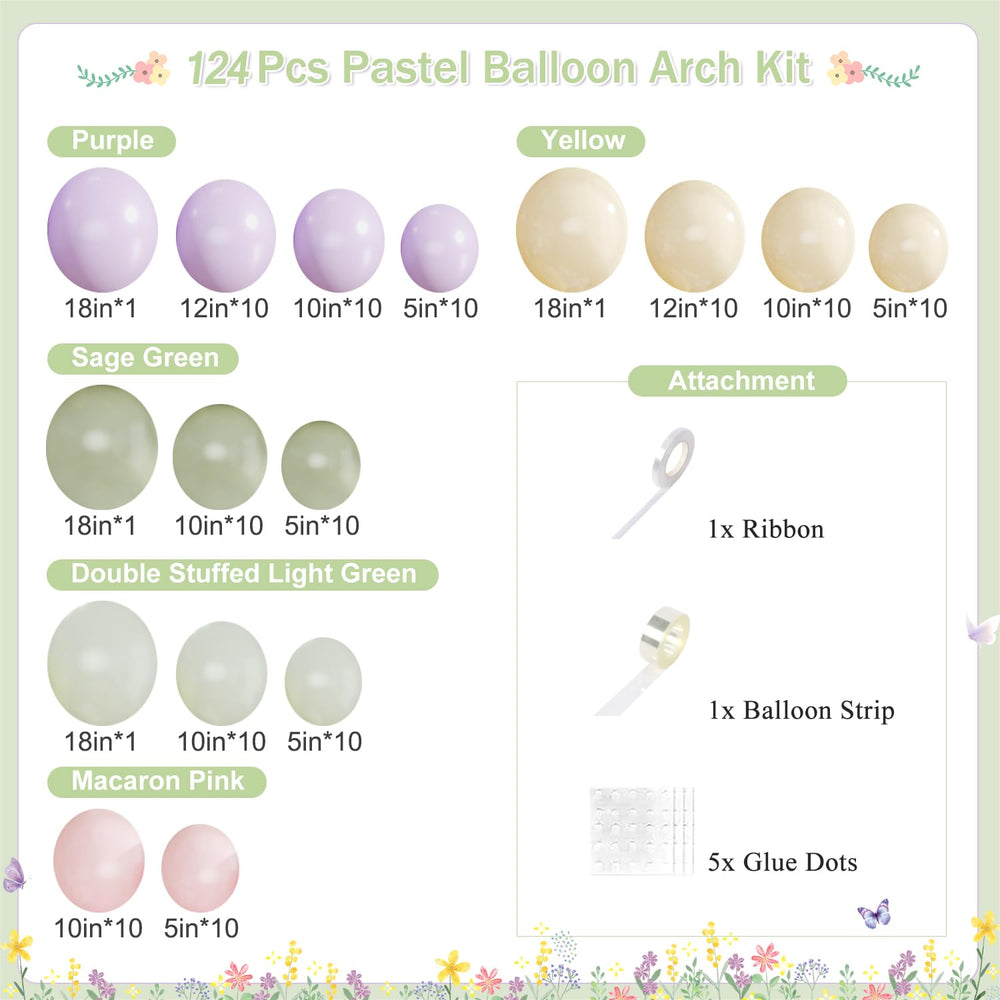 Crossfingers double-stuffed light-green 18-inch balloons provide fullness and durability