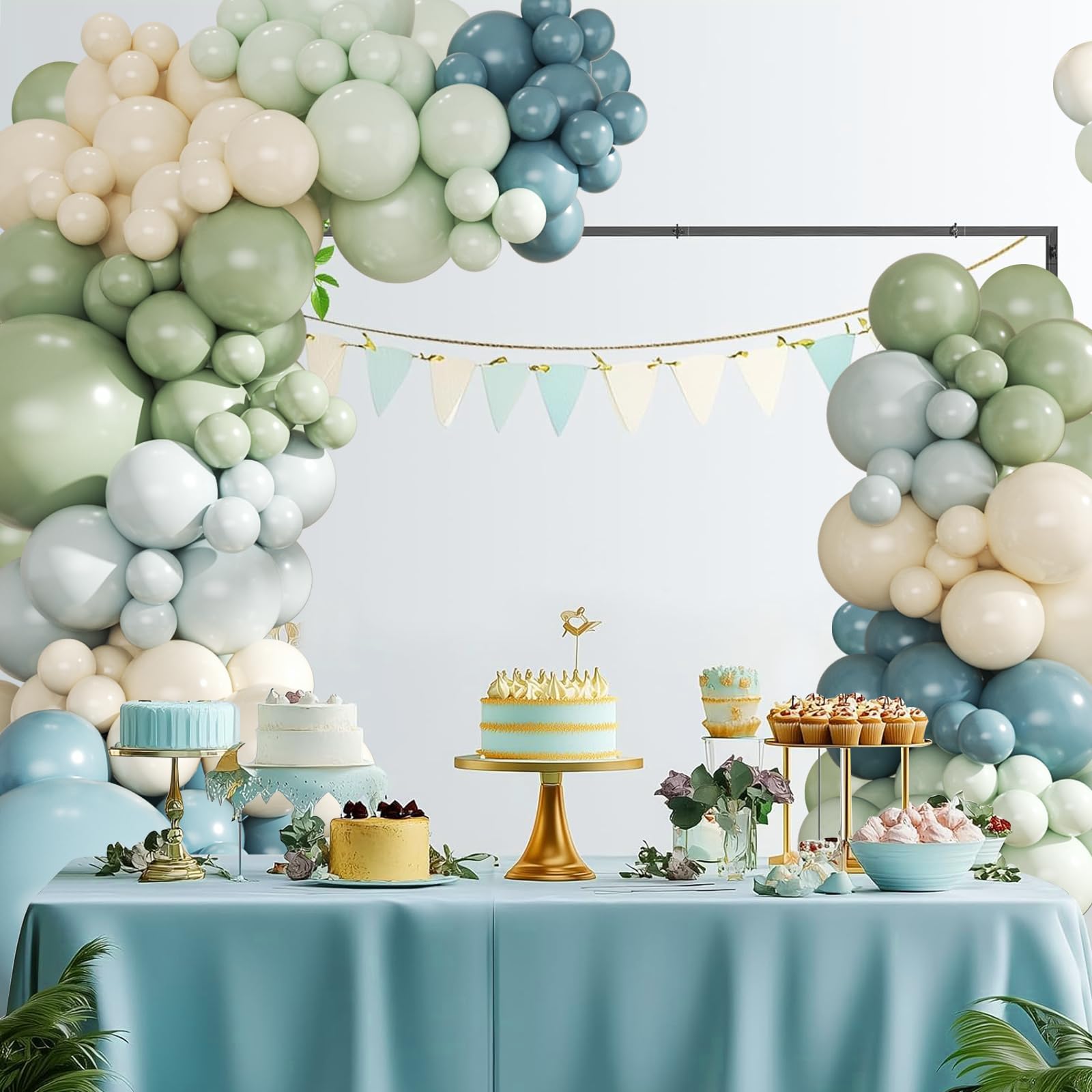 Crossfingers dusty blue 18-inch balloons for versatile party decor.