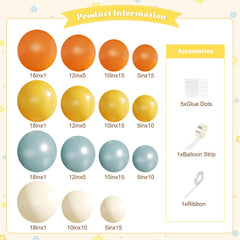 CrossFingers dusty blue balloons highlight a Boho vibe ideal for baby showers