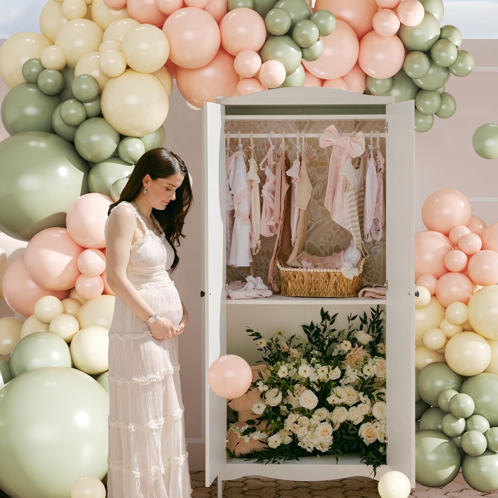 Crossfingers ivory-white balloons collection provides versatile decor fillers.