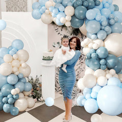 CROSSFINGERS versatile blue and white arch kit for celebrations.
