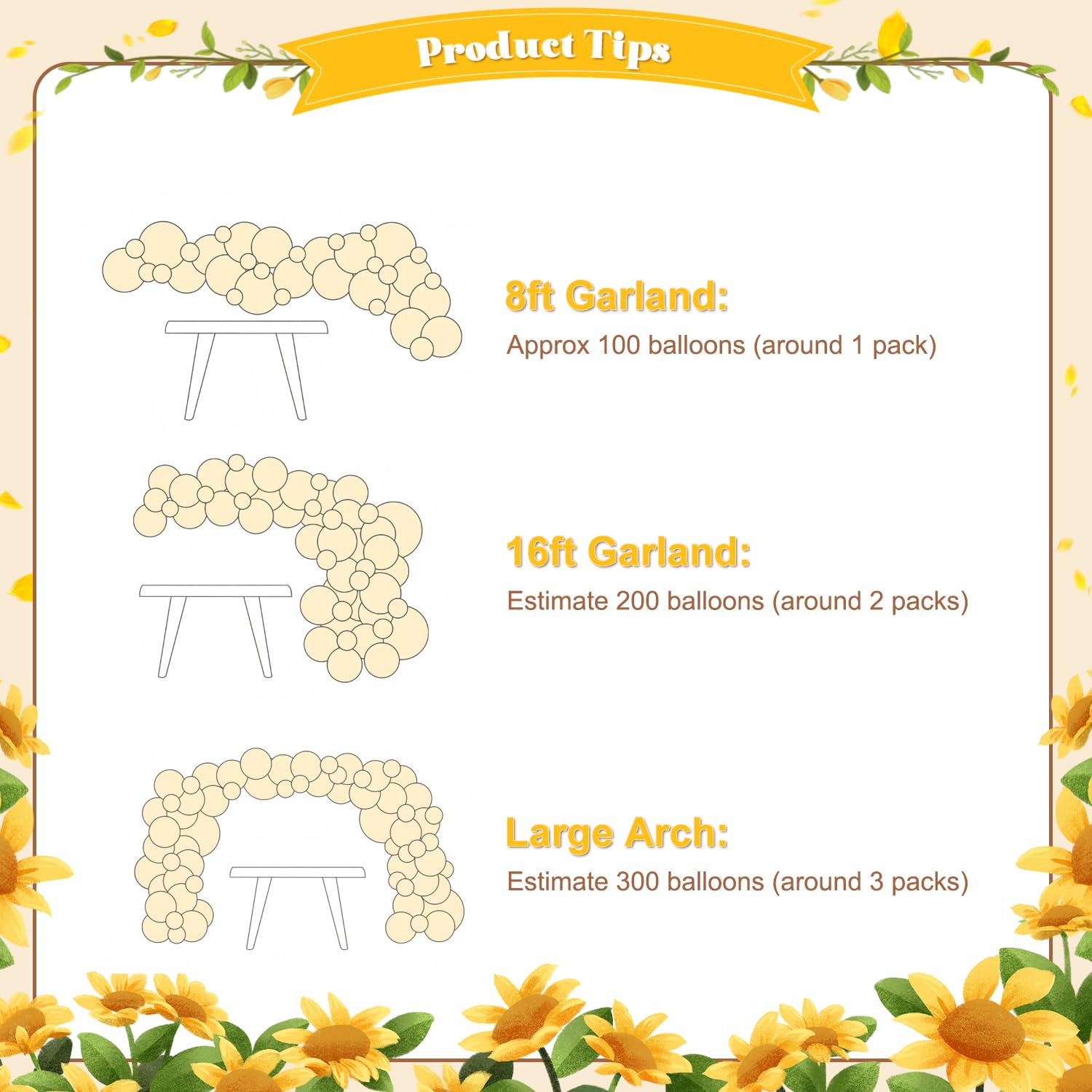 CROSSFINGERS sunflower bee theme decor kit ideal for celebrations
