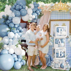 CROSSFINGERS transparent baby boxes provide a crisp display element for keepsakes.