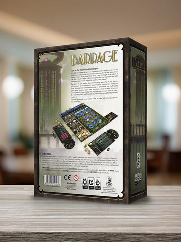 Crowd Games Barrage game night table setup for 1-4 players