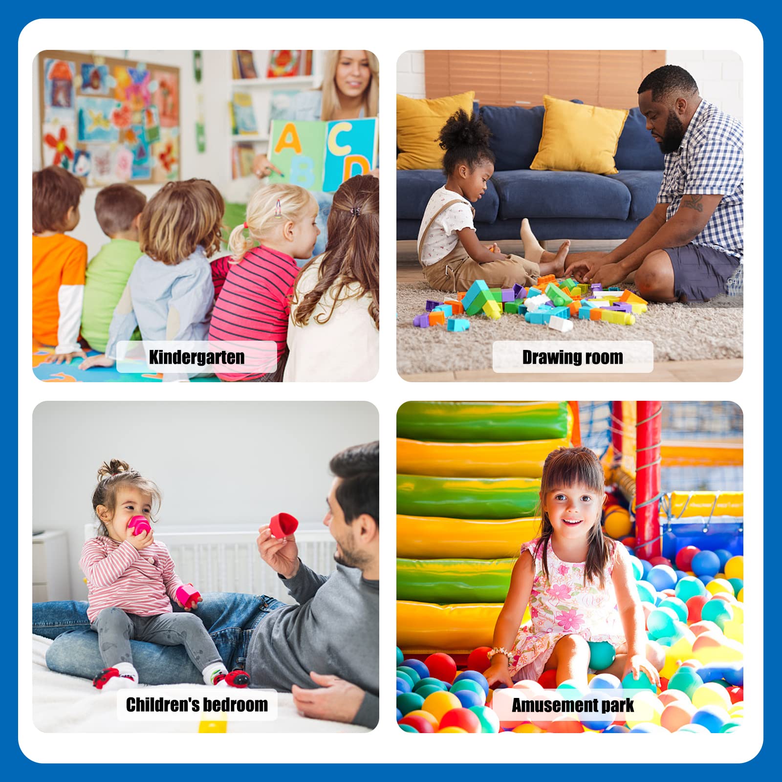 CROWNZONEE indoor-outdoor play space supports imaginative games and toy storage.