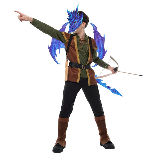 CRTEPST dragon wings in blue purple for dramatic costume looks