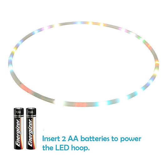 CRTEPST LED hoop shows easy one-step assembly for quick setup