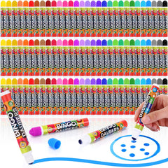 Crtiin 90-pack bingo dabbers front view shows vibrant colors for quick crafts.