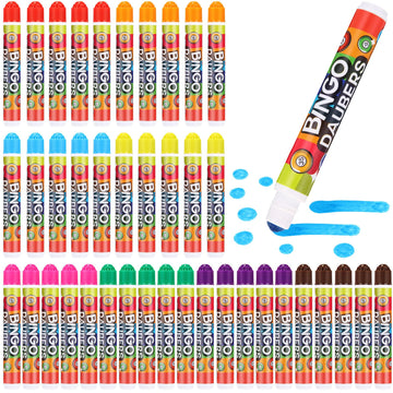 Crtiin bingo dauber set 40pcs for quick, clean color accents on cards.