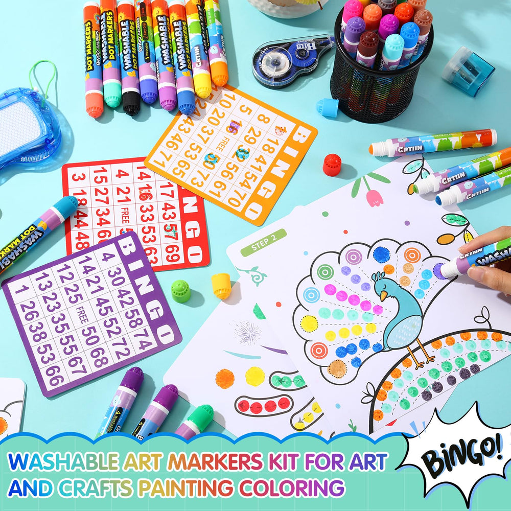 Crtiin color markers for coloring books and DIY art and crafts.