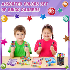 Crtiin classroom activity image shows teachers using dabbers for learning games.