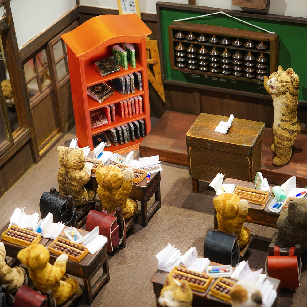 Crtiin decorative dollhouse library furniture enhances mini rooms