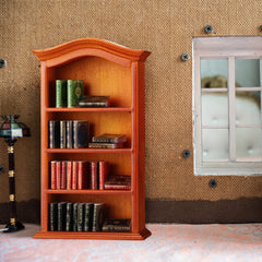 Crtiin detailed bookshelf measures 3.5 by 1.5 by 6.3 inches