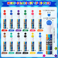 Crtiin dot markers 12 colors with 1.28oz ink for bold, precise marks.