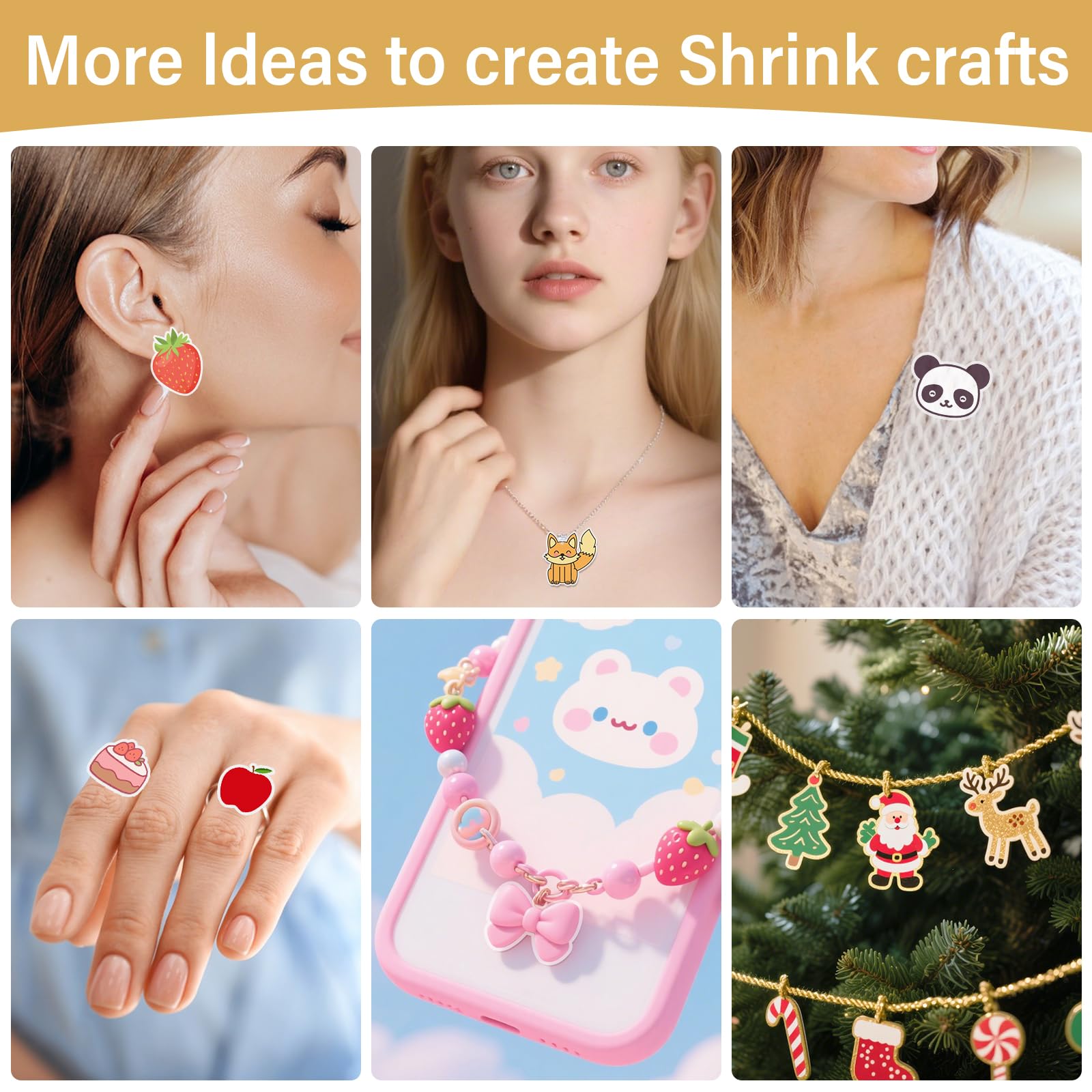 CRTWDMAN Instruction manual guides beginners toward successful shrink art projects.