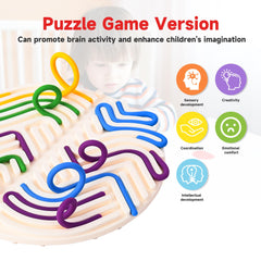 Cruleen Sensory Board features 14 strings for hands-on exploration and motor practice