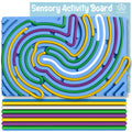 Cruleen Sensory Board with 18 silicone ropes offering tactile play for focus and dexterity.