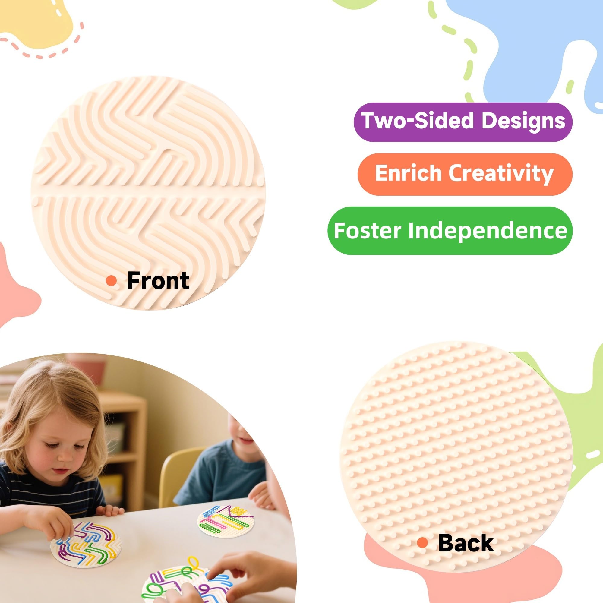Cruleen Sensory Board comes with a travel bag for easy on-the-go use