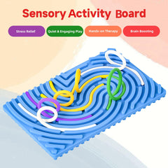 Cruleen Sensory Board two-sided textures offer varied tactile exploration.
