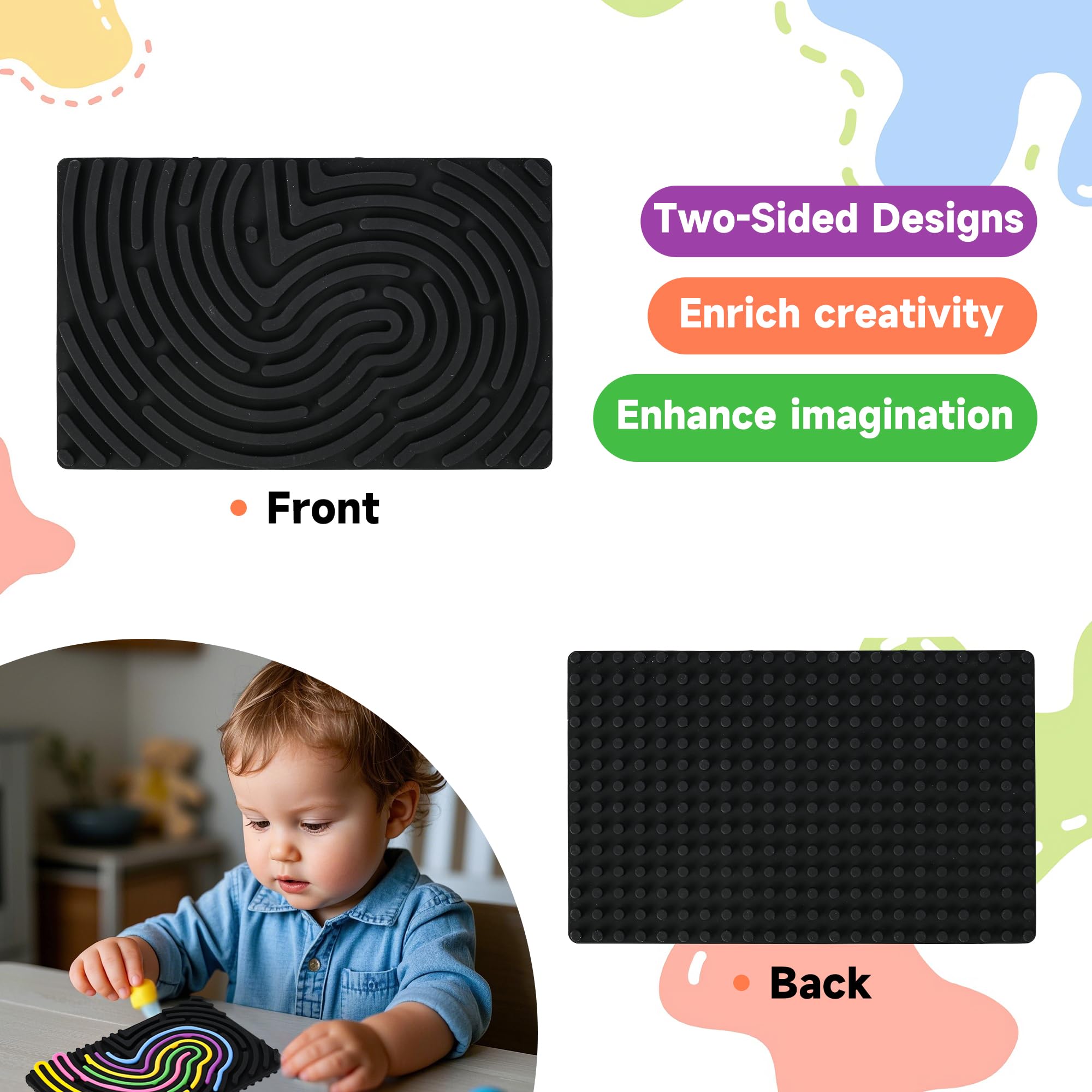 Cruleen travel bag included for on-the-go sensory play.