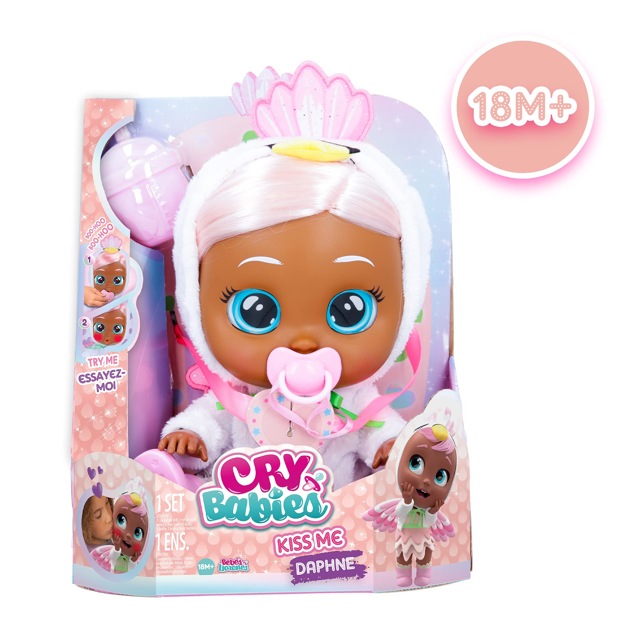Cry Babies Daphne pink shoes and matching outfit pieces support coordinated styling.