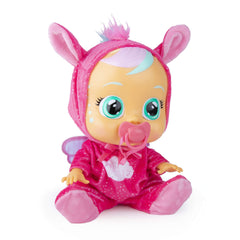 Cry Babies Hannah Pegasus onesie close-up promotes cozy imaginative play.