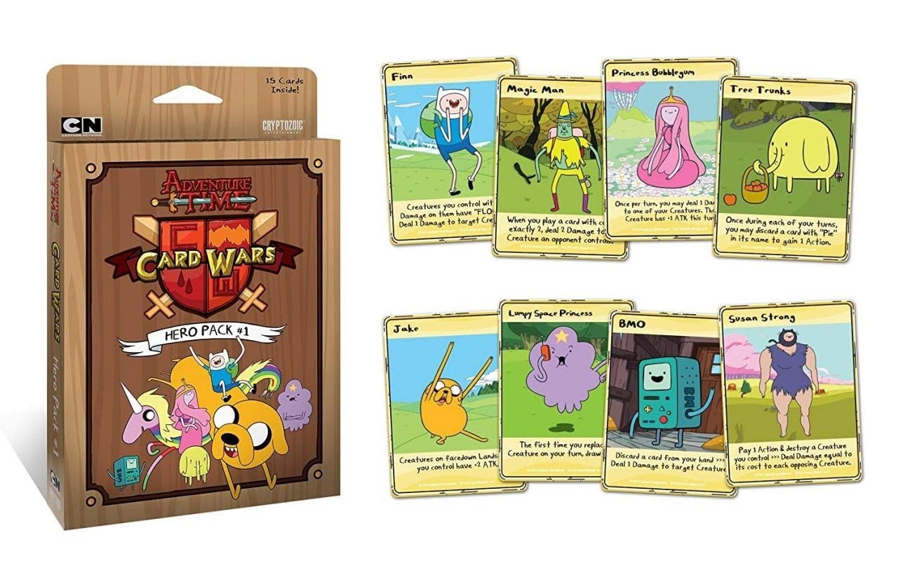 Cryptozoic Adventure Time Card Wars Hero Pack 1 Lady Rainicorn hero card extends reach.