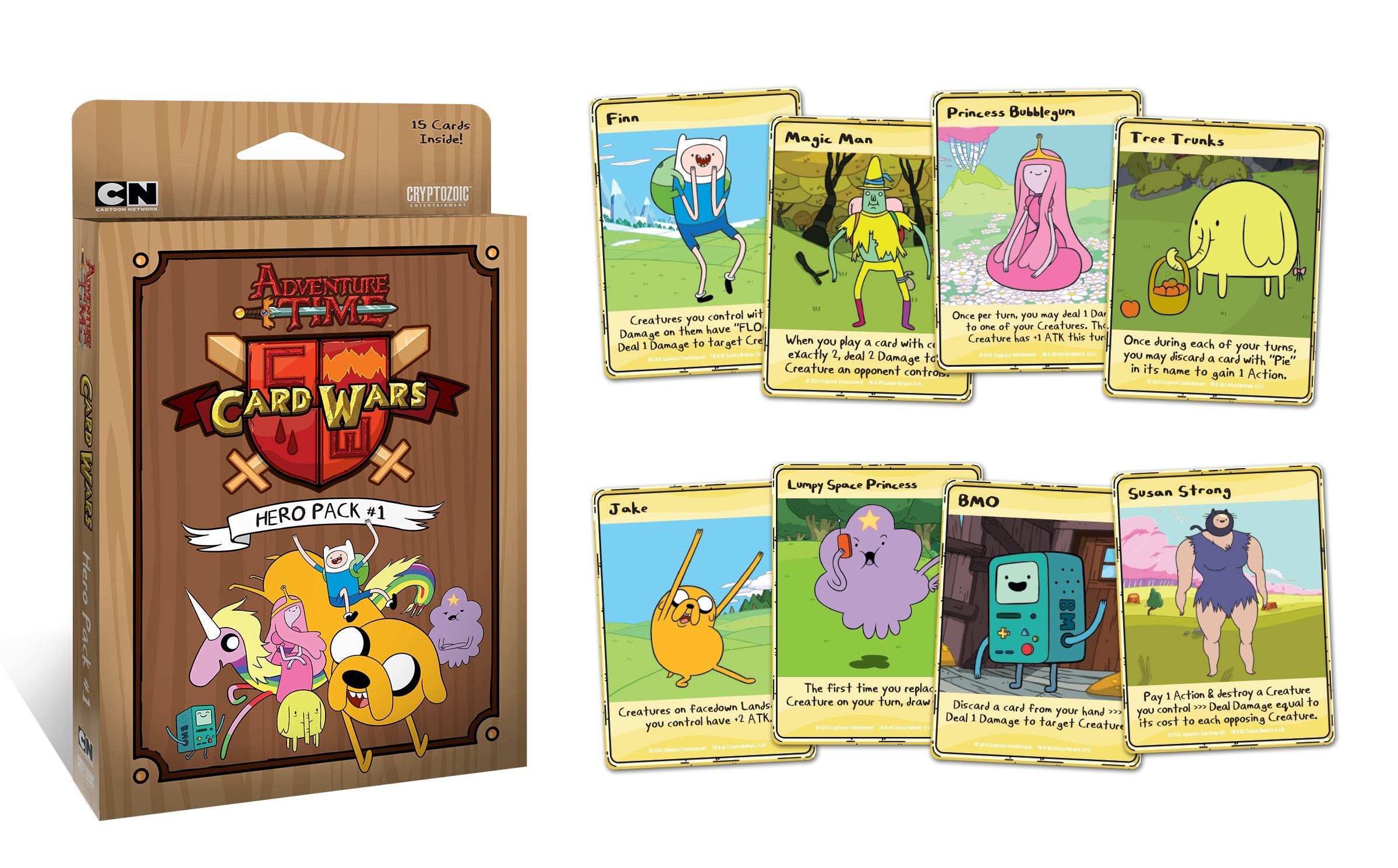 Cryptozoic Adventure Time Card Wars Hero Pack 1 Princess Bubblegum hero card balances play.