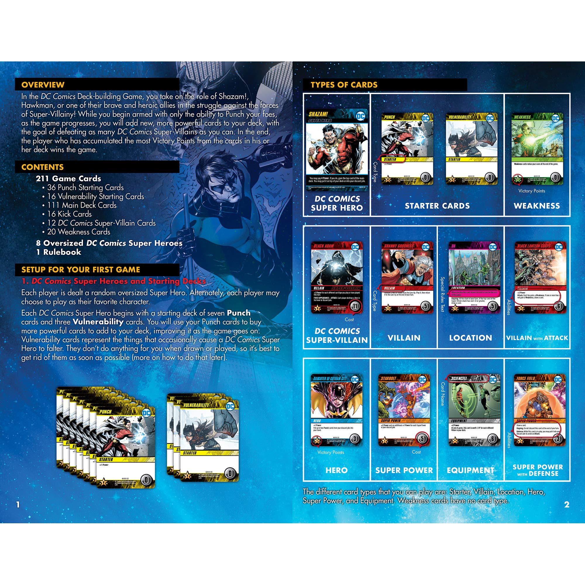 Cryptozoic DC Deck-Building Game: Heroes Unite components invite immersive, social play.