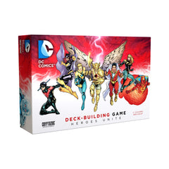 Cryptozoic DC Deck-Building Game: Heroes Unite Hawkman card highlights a unique hero ability.