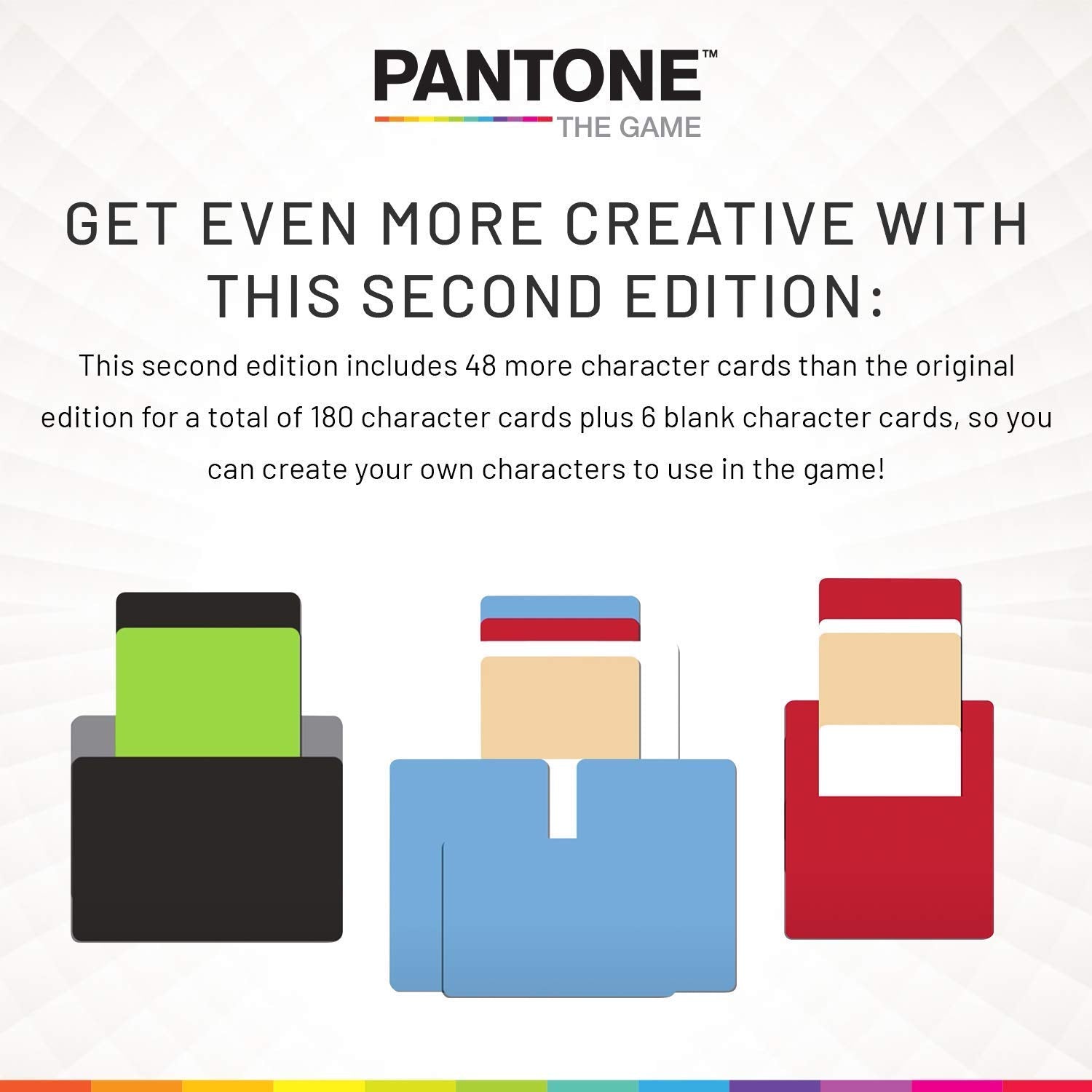 Cryptozoic Pantone The Game color swatches enable playful color based character design.