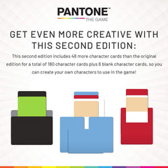 Cryptozoic Pantone The Game color swatches enable playful color based character design.
